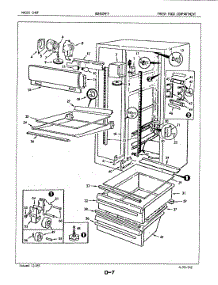 02 - Fresh Food Compartment parts for Maytag Refrigerator BDNS24F9 / 5L56B from AppliancePartsPros.com