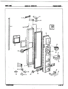 02 - Freezer Door parts for Maytag Refrigerator BDNS24J9A / 8N68B from AppliancePartsPros.com