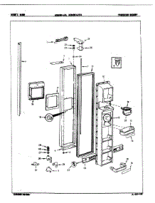 02 - Freezer Door parts for Maytag Refrigerator BDNS24J9A / 8N24A from AppliancePartsPros.com