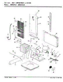 07 - Unit Compartment & System parts for Maytag Refrigerator BDNS24L9 / BN92A from AppliancePartsPros.com