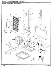 08 - Unit Compartment & System parts for Admiral Refrigerator BDNS24M92 / CP86A from AppliancePartsPros.com