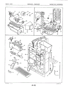 03 - Water & Ice Dispenser parts for Maytag Refrigerator BDNT22E9H / 4B64A from AppliancePartsPros.com