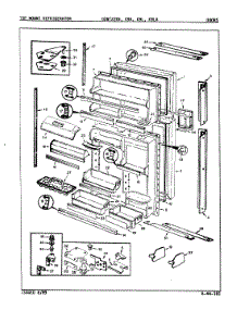 02 - Doors parts for Maytag Refrigerator BDNT22K9A / 9A57B from AppliancePartsPros.com