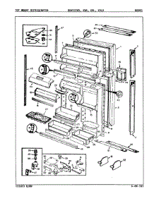 02 - Doors parts for Maytag Refrigerator BDNT22K9A / 9A57A from AppliancePartsPros.com