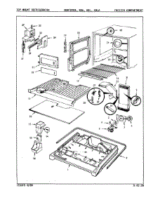 02 - Freezer Compartment parts for Maytag Refrigerator BDNT22K9LA / 9A58A from AppliancePartsPros.com