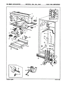03 - Fresh Food Compartment parts for Maytag Refrigerator BDNT22K9LA / 9A58A from AppliancePartsPros.com