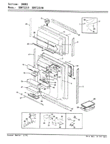 02 - Doors parts for Maytag Refrigerator BDNT22L9 / AA85B from AppliancePartsPros.com