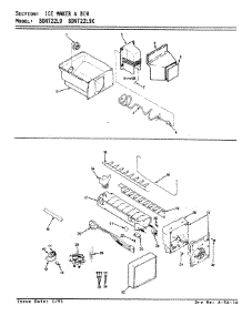06 - Ice Maker & Bin parts for Maytag Refrigerator BDNT22L9K / AA87B from AppliancePartsPros.com