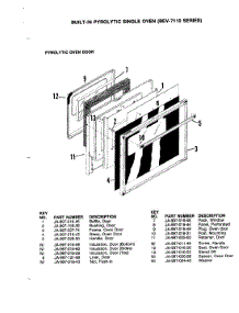 02 - Door parts for Hardwick Oven BEV7110 from AppliancePartsPros.com