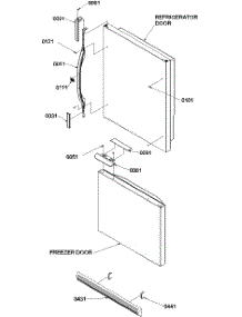 05 - Door Handles & Accessories parts for Amana Refrigerator BG18VL / P1320704W L from AppliancePartsPros.com