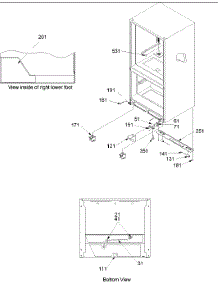 07 - Insulation & Roller Assembly parts for Amana Refrigerator BG21VL / P1325001W L from AppliancePartsPros.com