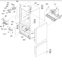 02 - Controls & Light Covers parts for Amana Refrigerator BG21VW / P1325001W W from AppliancePartsPros.com