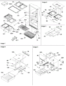 10 - Shelving Assemblies parts for Amana Refrigerator BG21VW / P1325001W W from AppliancePartsPros.com