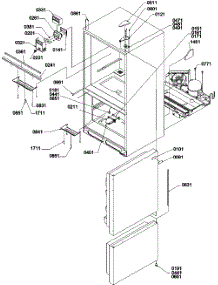 02 - Controls & Light Covers parts for Amana Refrigerator BH20TL / P1317003W L from AppliancePartsPros.com