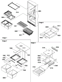 10 - Shelving Assemblies parts for Amana Refrigerator BH20TL / P1317003W L from AppliancePartsPros.com