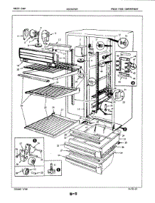02 - Fresh Food Compartment parts for Maytag Refrigerator BICNS24D9 / 4L45B from AppliancePartsPros.com