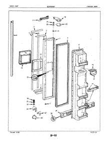 02 - Freezer Door parts for Maytag Refrigerator BICNS24D9A / 4L45B from AppliancePartsPros.com