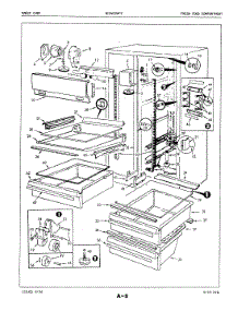 03 - Fresh Food Compartment parts for Maytag Refrigerator BICNS24F9A / 5L54B from AppliancePartsPros.com