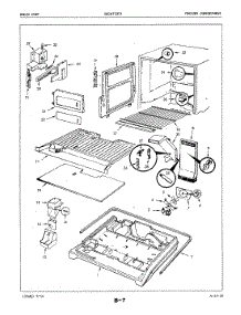 02 - Freezer Compartment parts for Maytag Refrigerator BICNT22F9 / 5B54A from AppliancePartsPros.com