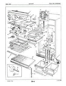 03 - Fresh Food Compartment parts for Maytag Refrigerator BICNT22F9 / 5B54A from AppliancePartsPros.com