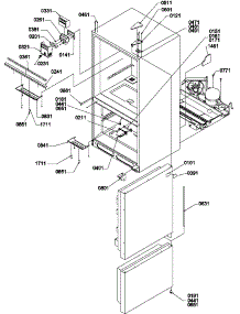 02 - Controls & Light Covers parts for Amana Refrigerator BM20TBL / P1305801W L from AppliancePartsPros.com