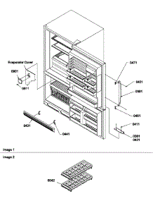 04 - Door Handles & Accessories parts for Amana Refrigerator BM20TBL / P1305801W L from AppliancePartsPros.com