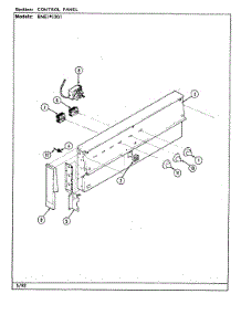 02 - Control Panel parts for Norge Range BNEA3G1 from AppliancePartsPros.com