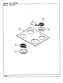 05 - Top Assembly parts for Norge Range BNEA3G1 from AppliancePartsPros.com
