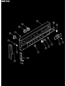 02 - Control Panel parts for Norge Range BNEA3H2X from AppliancePartsPros.com