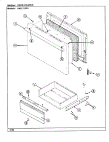 03 - Door / Drawer parts for Norge Range BNEW3G1 from AppliancePartsPros.com