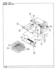 04 - Oven parts for Norge Range BNEW3G1 from AppliancePartsPros.com