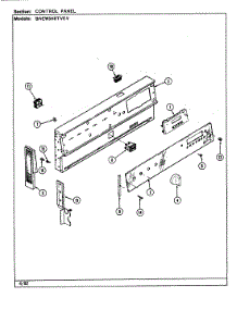 02 - Control Panel parts for Norge Range BNEW3H8TVEV from AppliancePartsPros.com