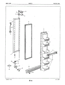 02 - Freezer Door parts for Maytag Refrigerator BNS22F5A / 5L53B from AppliancePartsPros.com