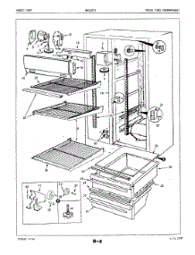 02 - Fresh Food Compartment parts for Maytag Refrigerator BNS22F5H / 5L53B from AppliancePartsPros.com