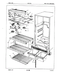 03 - Fresh Food Compartment parts for Maytag Refrigerator BNT17B4VA / 5A67B from AppliancePartsPros.com