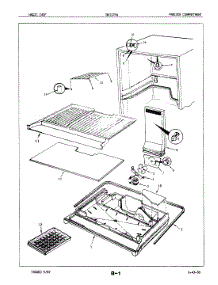 02 - Freezer Compartment parts for Maytag Refrigerator BNT17H4A / 7A68A from AppliancePartsPros.com