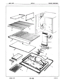 02 - Freezer Compartment parts for Maytag Refrigerator BNT21LEA / 5A47A from AppliancePartsPros.com