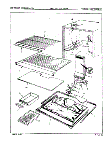 03 - Freezer Compartment parts for Maytag Refrigerator BNT23K9A / 9A42A from AppliancePartsPros.com