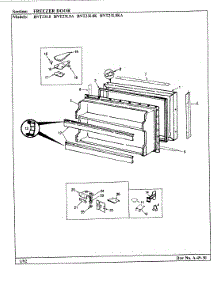 04 - Freezer Door parts for Maytag Refrigerator BNT23L8 / BL91A from AppliancePartsPros.com