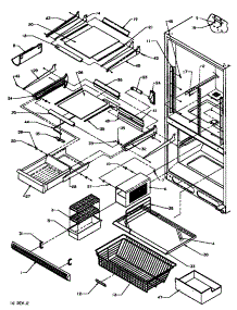 09 - Ref / Fz Shelving parts for Amana Refrigerator BP22A2E / P1161605W E from AppliancePartsPros.com