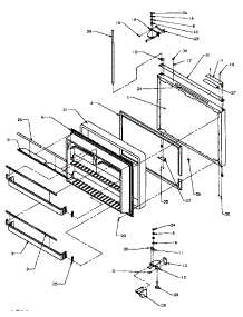 06 - Fz Door parts for Amana Refrigerator BQ20RBW / P1161505W W from AppliancePartsPros.com
