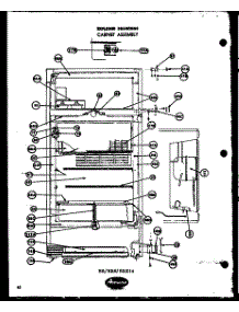 02 - Cabinet Assy parts for Amana Refrigerator BR14L from AppliancePartsPros.com
