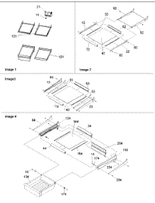 11 - Ref. Feature, Shelf & Meatkeeper Assy parts for Amana Refrigerator BR18VSE / P1320703W S from AppliancePartsPros.com
