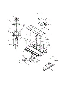 02 - Compressor Compartment parts for Amana Refrigerator BR22S6W / P1196703W W from AppliancePartsPros.com