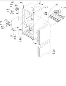 02 - Controls & Light Covers parts for Amana Refrigerator BR22V1C / P1325025W C from AppliancePartsPros.com