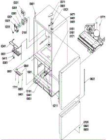 02 - Controls & Light Covers parts for Amana Refrigerator BR22VE / P1321505W E from AppliancePartsPros.com