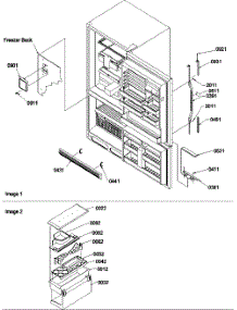 04 - Door Handles & Accessories parts for Amana Refrigerator BR22VE / P1321505W E from AppliancePartsPros.com