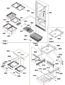 10 - Shelving Assemblies parts for Amana Refrigerator BR22VE / P1321505W E from AppliancePartsPros.com