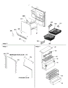 04 - Door Handles & Accessories parts for Amana Refrigerator BRD18V1E / P1326501W B from AppliancePartsPros.com