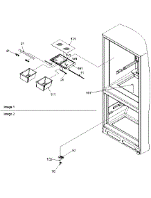 02 - Crisper Assy & Freezer Control parts for Amana Refrigerator BRD18V1S / P1326502W S from AppliancePartsPros.com